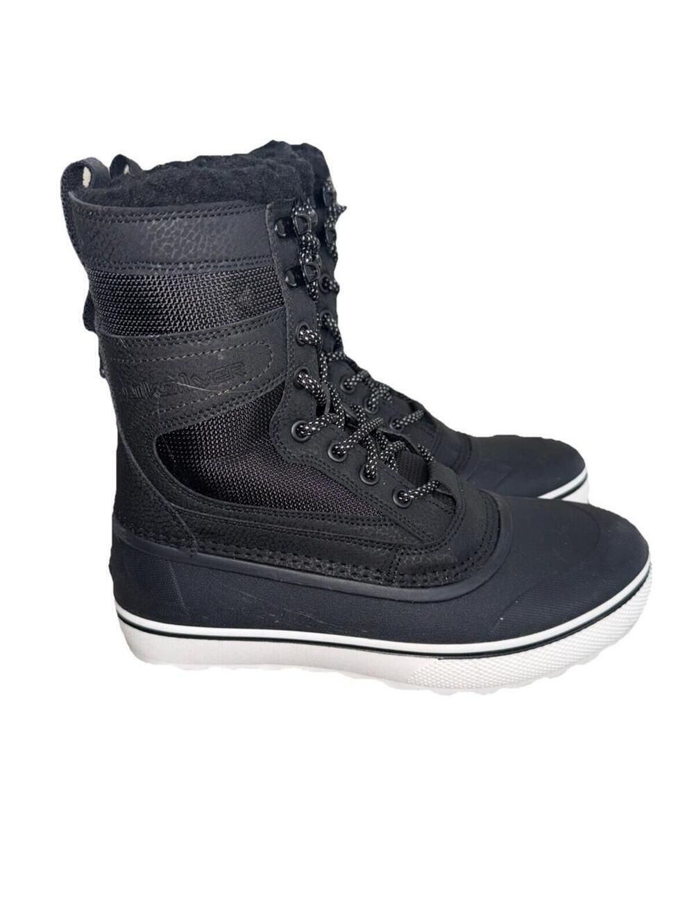 Quicksilver Sub Zero Hi Black Winter Snow Boots Waterproof 3M Insulate Men's 5 - Picture 3 of 4